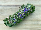 Eastern Red Cedar (Juniper) & Hyssop Flower Smudge, 4"