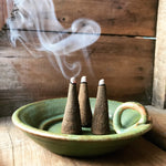 Holy Smoke Sandalwood Large Incense Cones green packaging