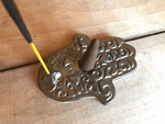 Handbuilt Ceramic Hamsa Incense Holder