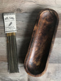 Wooden Boat Incense Stick Holder