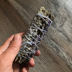 Lavender, Blue Shasta Sage & Yerba Santa Smudge, 4 inch