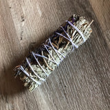Lavender, Blue Shasta Sage & Yerba Santa Smudge, 4 inch