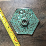Handbuilt Stoneware Hexagonal Cone Incense Holder