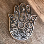 Metal Hamsa Incense Holder