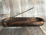 Wooden Boat Incense Stick Holder