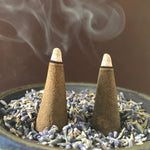 Holy Smoke Lavender Incense Cones green packaging