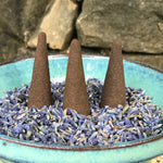 Holy Smoke Lavender & Lotus Incense Large Cones green packaging